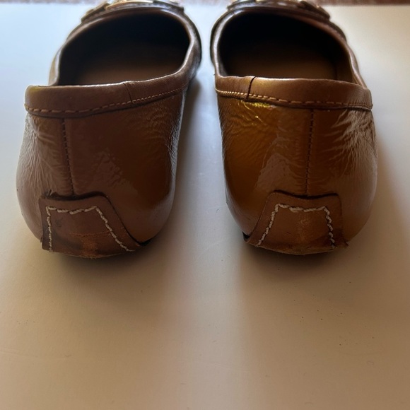 Tory Burch Brown Clines Leather Ballet Shoes - Picture 5 of 6